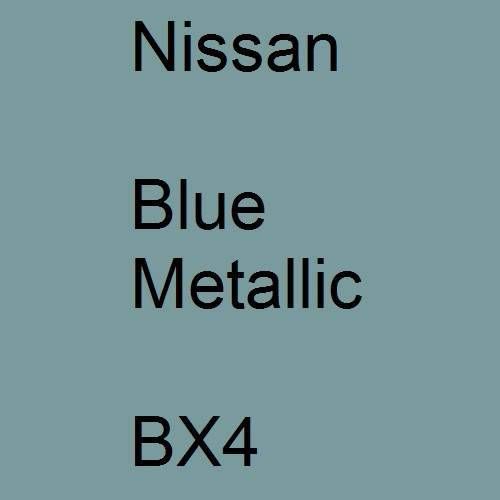 Nissan, Blue Metallic, BX4.